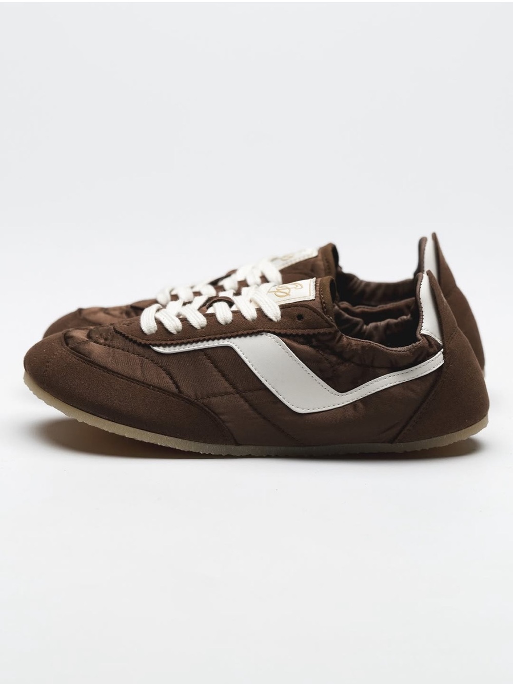 NWT FIRM PRICE Ohne Project BAREFOOT SNEAKERINA KIMA BROWN, 39 (US 8.5) - Picture 2 of 7